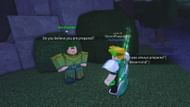 Talk to the NPC on Terrapin Island (Image via Roblox)